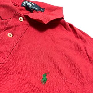 Polo Ralph Lauren Polo Shirt Men's Size XL Red Short Sleeve Golf Green Logo